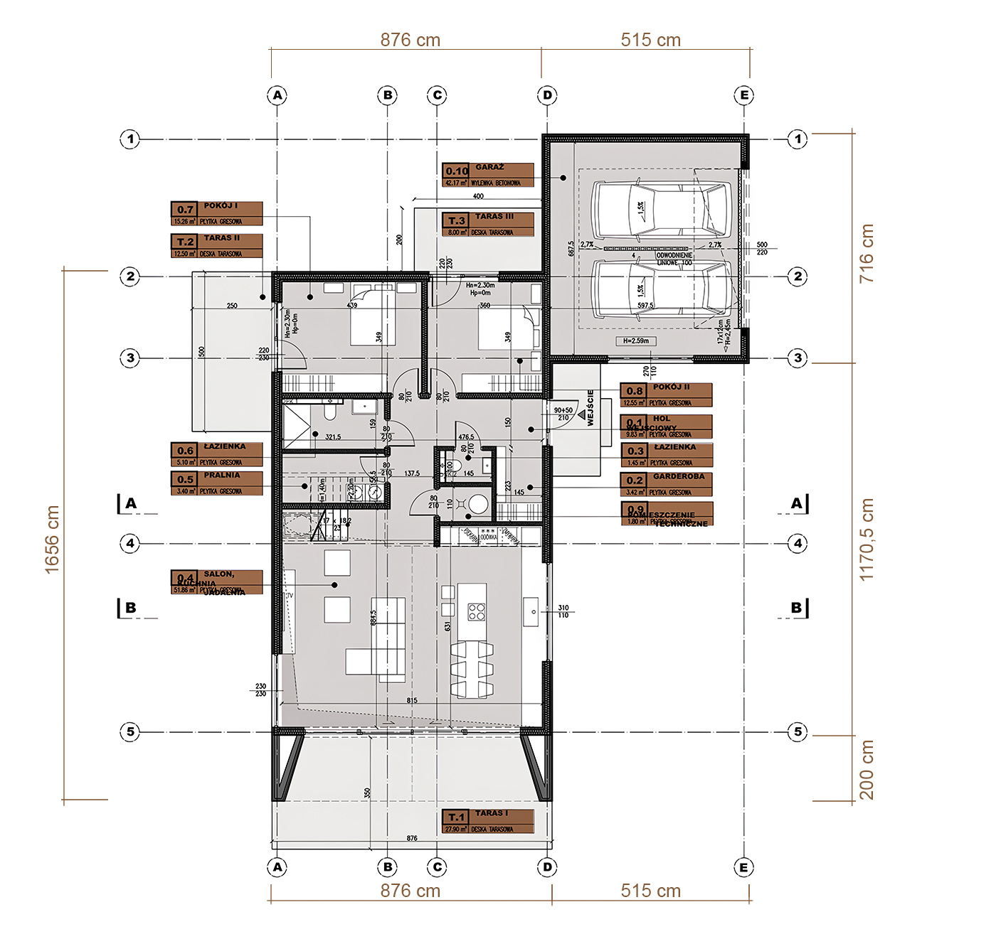 Rzut: Parter domu Modulo v_9